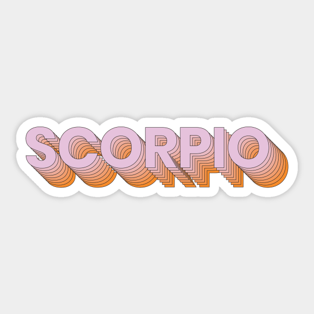 Scorpio Sticker by gnomeapple